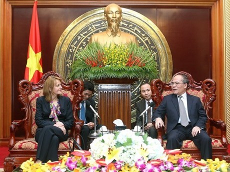 Chủ tịch Quốc hội Nguyễn Sinh Hùng tiếp Phó Chủ tịch Hạ viện Đức - ảnh 1